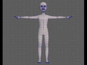 base mesh old man character v08 3D Model