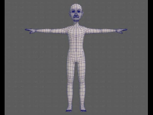 base mesh old man character v08 3D Model