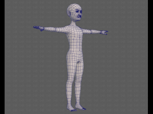 base mesh old man character v08 3D Model