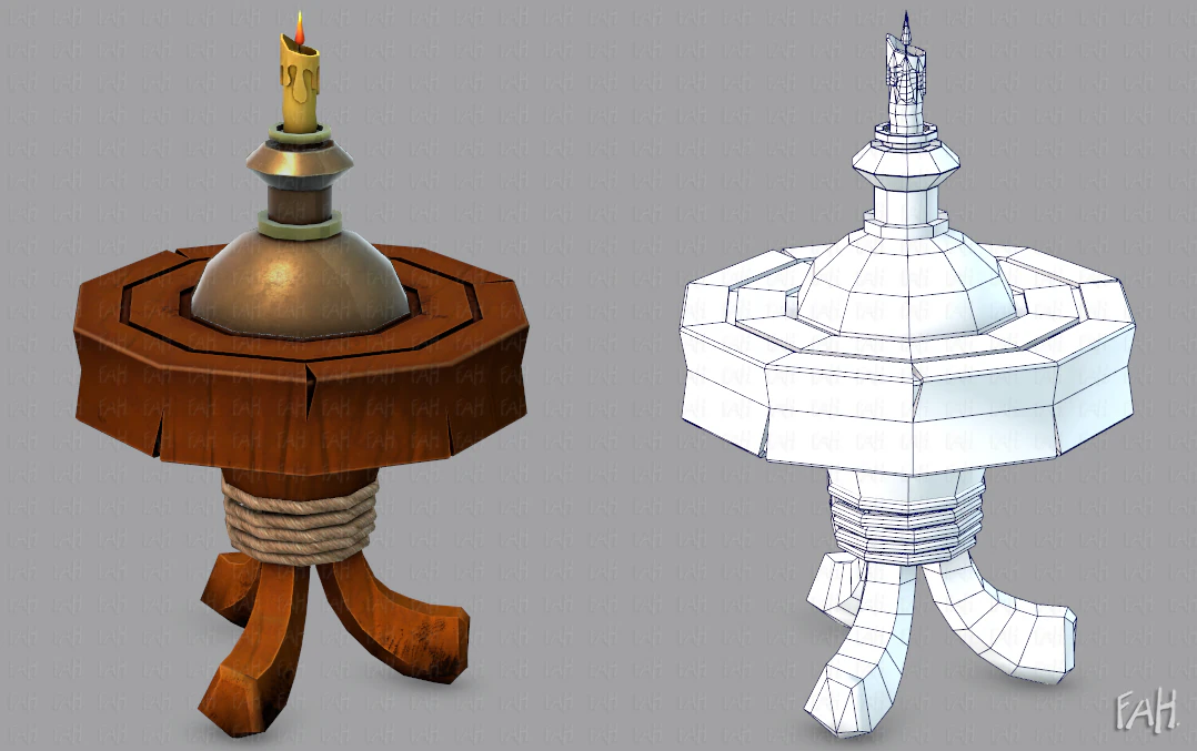 lamp post v02 3D Model .c4d .max .obj .3ds .fbx .stl .blend 