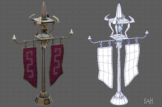 flagstaff v01 3D 모델 .c4d .max .obj .3ds .fbx .stl .blend 