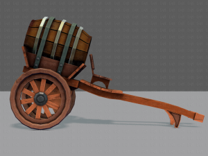 medieval cartv02 3D Model