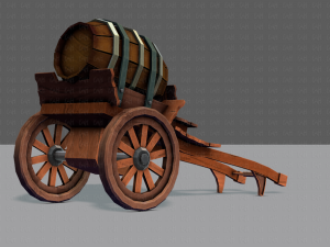 medieval cartv02 3D Model