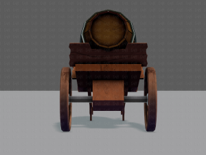 medieval cartv02 3D Model
