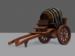 medieval cartv02 3D Model