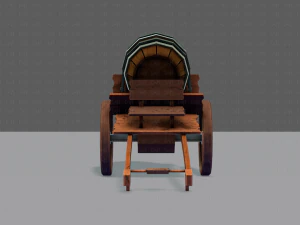 medieval cartv02 3D Model