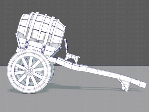 medieval cartv02 3D Model