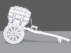 medieval cartv02 3D Model