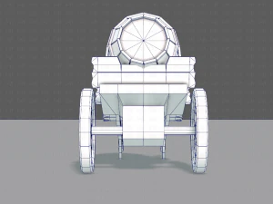 medieval cartv02 3D Model