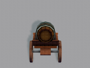 medieval cartv02 3D Model