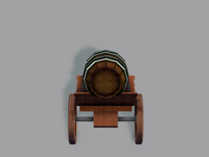 medieval cartv02 3D Model