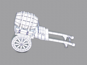 medieval cartv02 3D Model