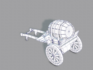 medieval cartv02 3D Model