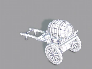 medieval cartv02 3D Model