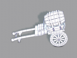 medieval cartv02 3D Model