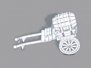medieval cartv02 3D Model