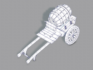 medieval cartv02 3D Model