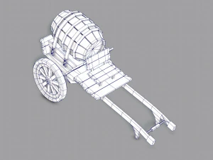 medieval cartv02 3D Model