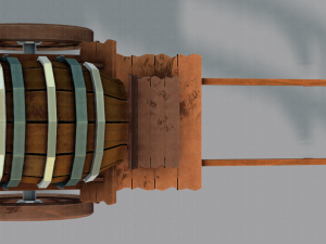 medieval cartv02 3D Model