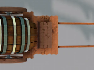 medieval cartv02 3D Model