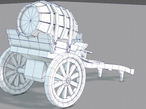 medieval cartv02 3D Model