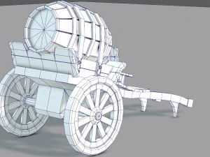 medieval cartv02 3D Model