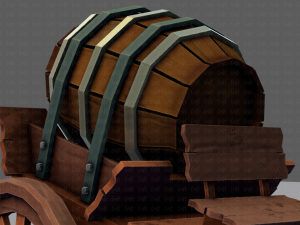 medieval cartv02 3D Model