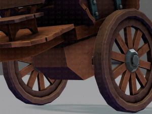 medieval cartv02 3D Model