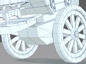 medieval cartv02 3D Model