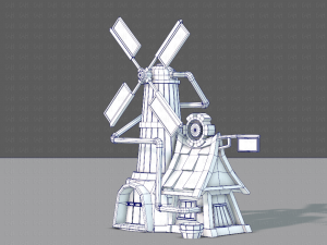 wind turbine v01 Model 3D