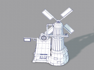 wind turbine v01 Model 3D