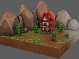 cenas de desenho animado v01 Modelo 3D