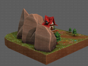 cartoon scenes v01 Modelo 3D