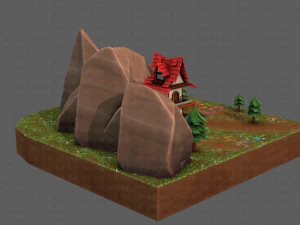 cartoon scenes v01 3D Model