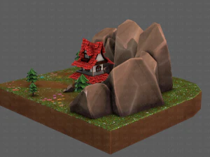 cartoon scenes v01 3D Model