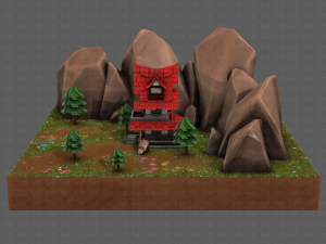 cartoon scenes v01 Modelo 3D