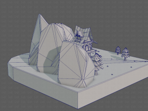 cartoon scenes v01 Modelo 3D