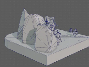 cartoon scenes v01 3D Model