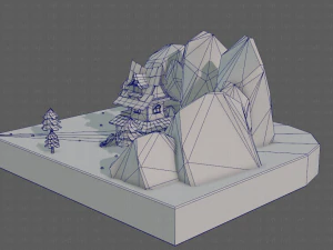 cartoon scenes v01 3D Model