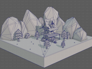 cartoon scenes v01 Modelo 3D