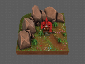 cartoon scenes v01 Modelo 3D