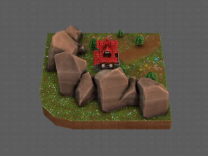 cartoon scenes v01 3D Model