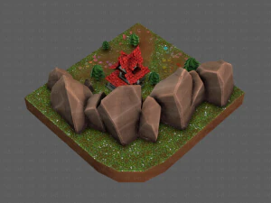cartoon scenes v01 3D Model