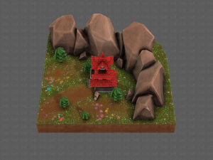 cartoon scenes v01 Modelo 3D