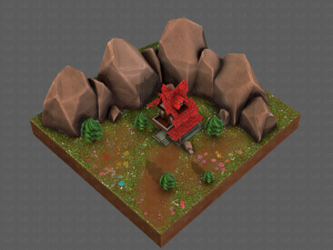 cartoon scenes v01 Modelo 3D