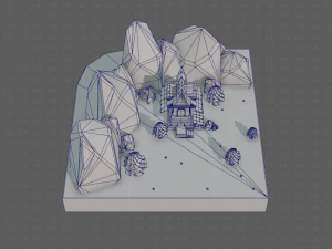 cartoon scenes v01 3D Model