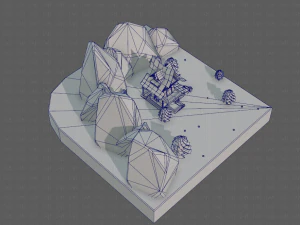 cartoon scenes v01 3D Model