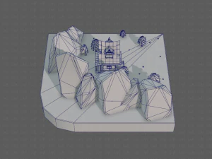 cartoon scenes v01 3D Model