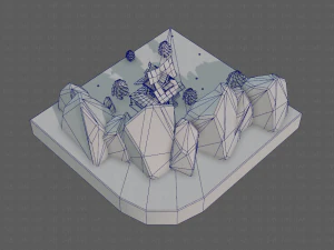 cartoon scenes v01 3D Model