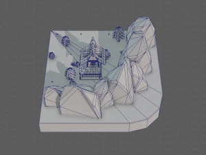 cartoon scenes v01 3D Model
